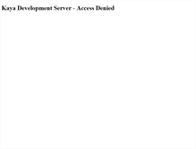 Tablet Screenshot of kayadevelopmentserver.com